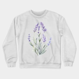 Watercolor Lavender Crewneck Sweatshirt